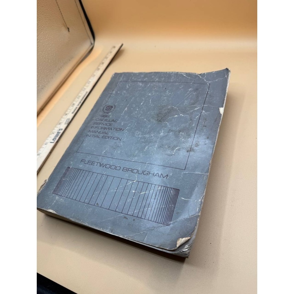 1986 Cadillac Fleetwood Brougham Service Information Shop Manual Initial Edition